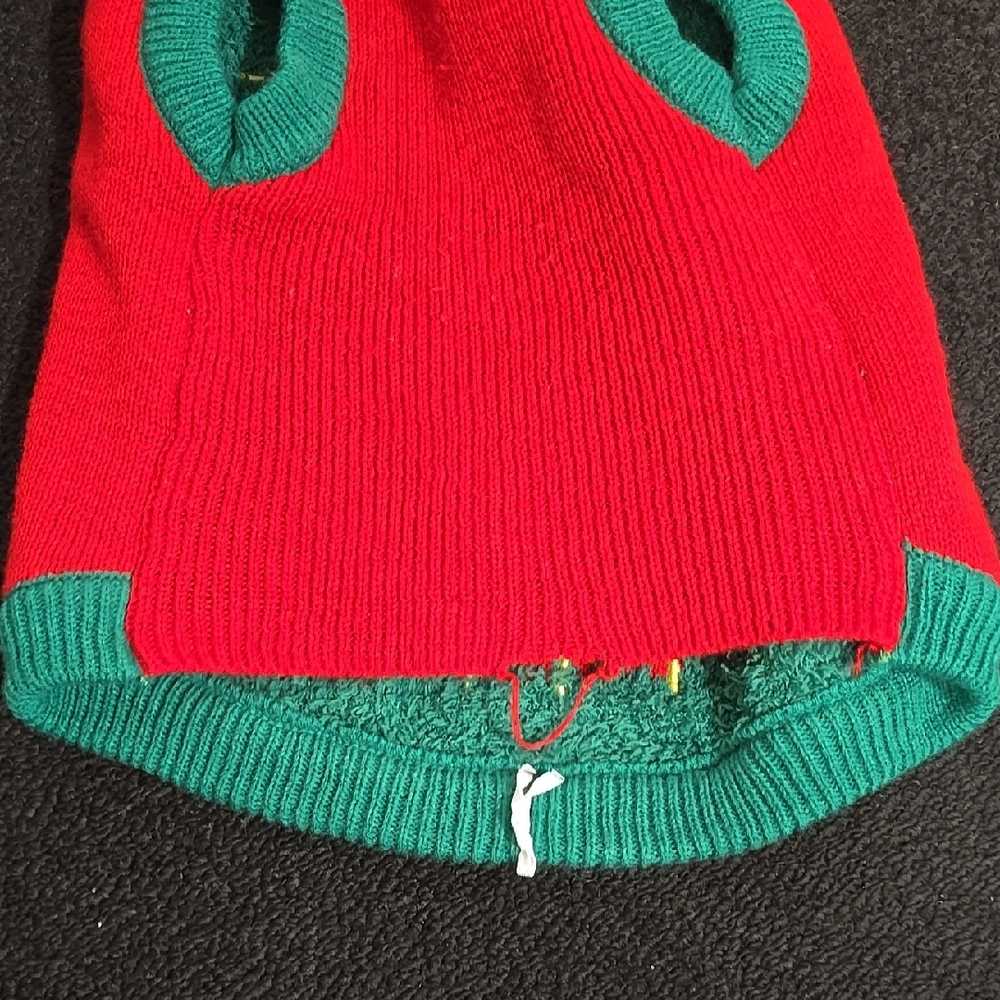 Festive Dog Sweater with Christmas Tree Design - Picture 8 of 12